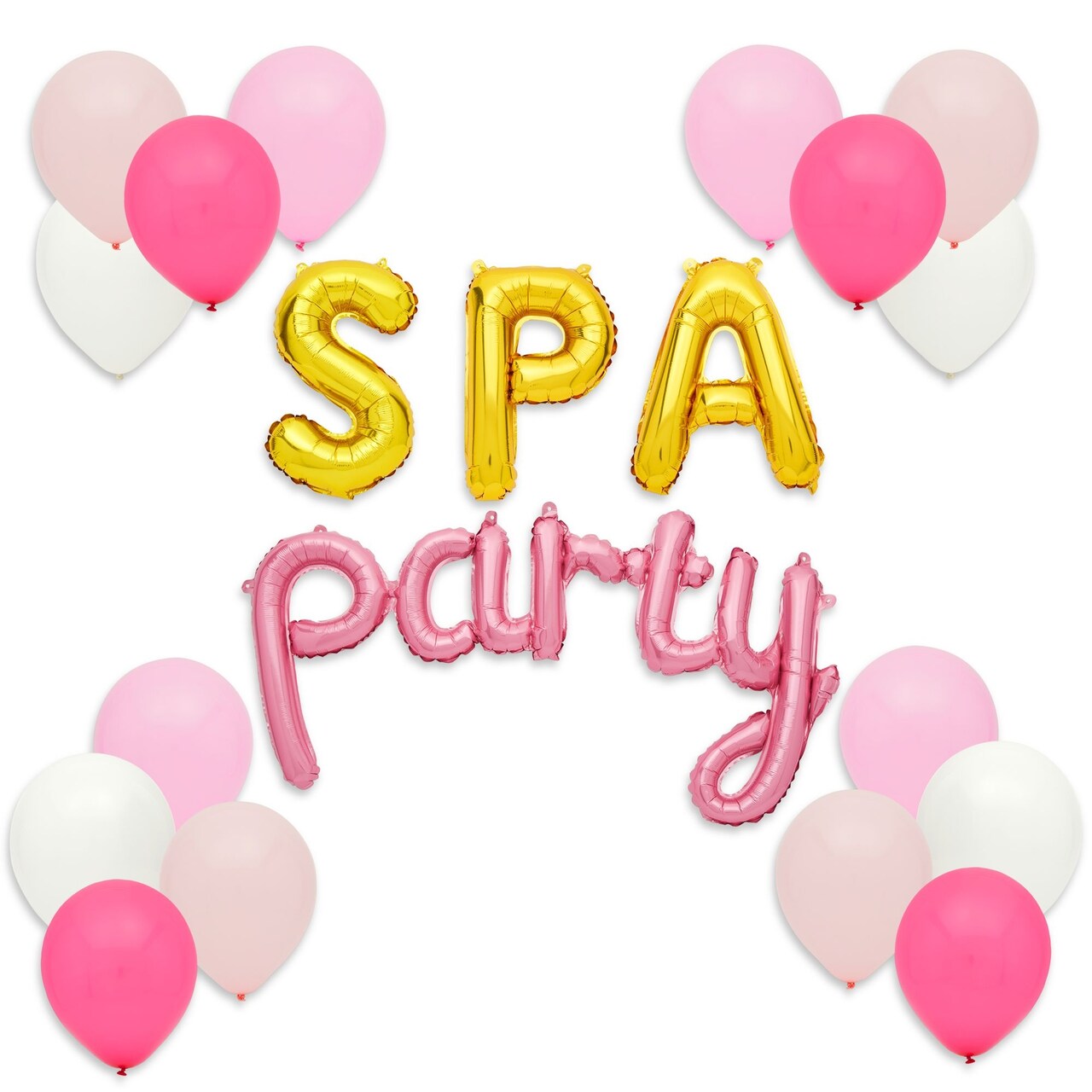 55 Pieces Spa Party Balloons for Slumber Party Decorations, Girls Night Birthday Supplies